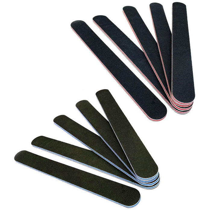 40 Pcs Nail File Round Buffer Emery Board Professional Acrylic Sanding Manicure