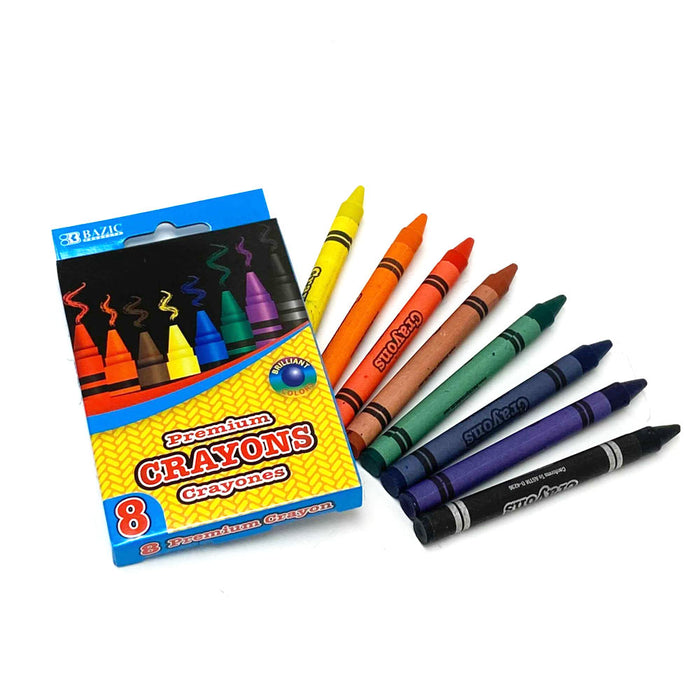 64 Ct Color Crayons Set Premium Quality Party Favor Kids Coloring Non Toxic Bulk
