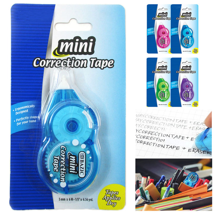 5X Roller Correction Tape Student White Out School Office Supply Stationery Tool
