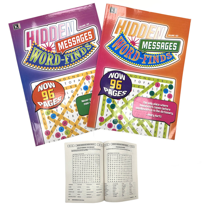 48 X Crossword Puzzle Find Words Hidden Message Traveling Book Pages Letters Fun