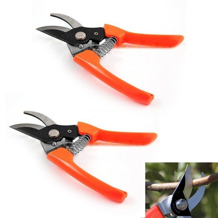 2 Pc 7" Pruning Shears Cutter Home Gardening Plant Scissor Branch Garden Pruner