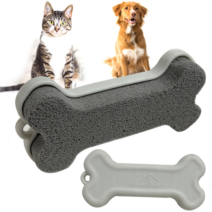2 Pack Pet Dog Hair Remover Pumice STONE Sweeps Fur Lint Away Use Carpet Couches