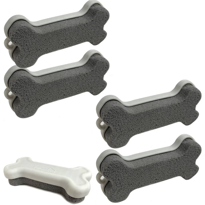 4 Pack Pet Dog Hair Remover Pumice STONE Sweeps Fur Lint Away Use Carpet Couches