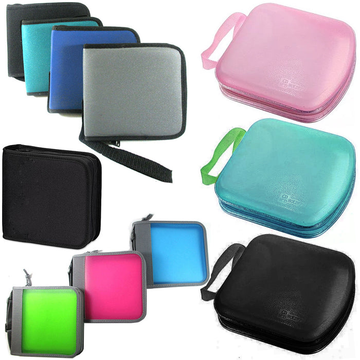 6 Pc CD Case 24 Slot DVD Disc Wallet Holder Book Album Organizer Media Storage
