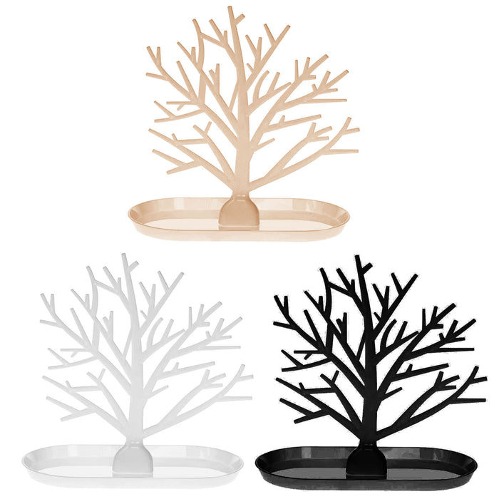 2 Pc Hanging Jewelry Tree Stand Holder Organizer Display Rings Bracelet Necklace