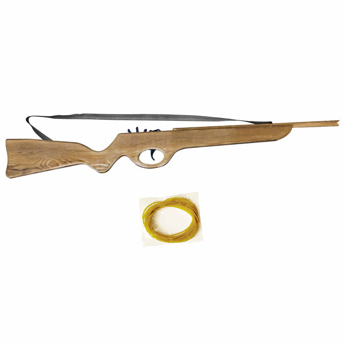 1 Wooden Large 26" Rifle Gun Shotgun Elastic Rubber Band Shooter Toy Military