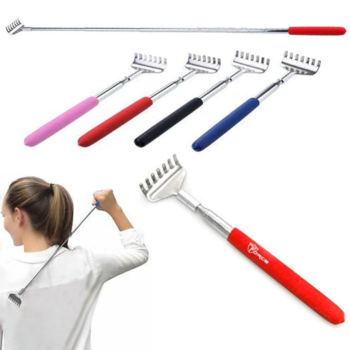 6 Pack Telescoping Back Scratcher Extendable Metal Hand Massager 27” Portable