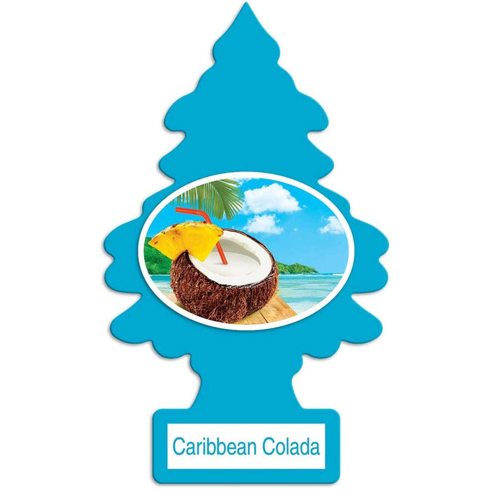 12X Little Trees Caribbean Colada Scent Air Freshener Car Auto Home Hang Office