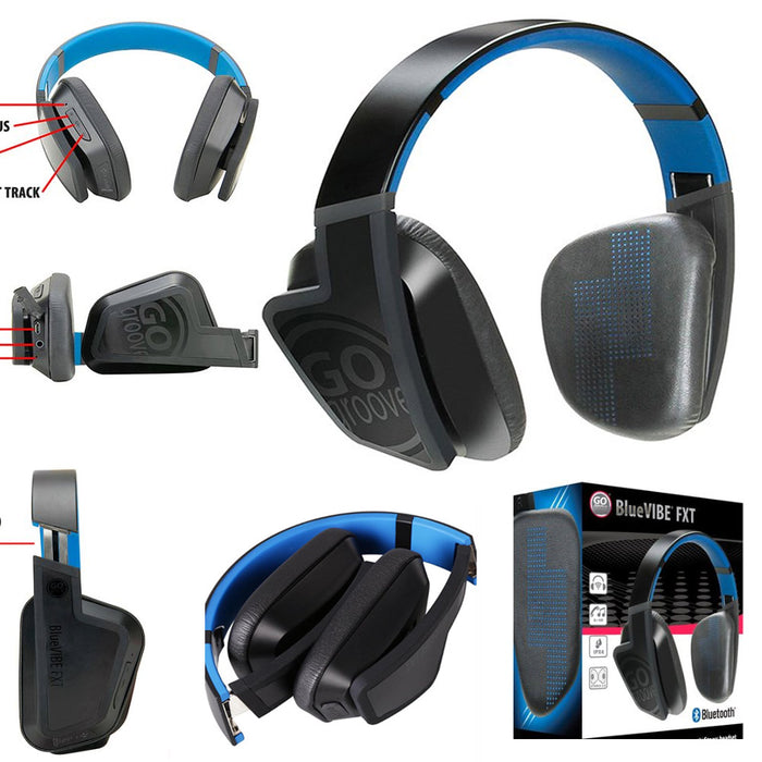 Bluetooth Fitness Headset Headphones Water Resistant Over Ear Stereo Gym Workout