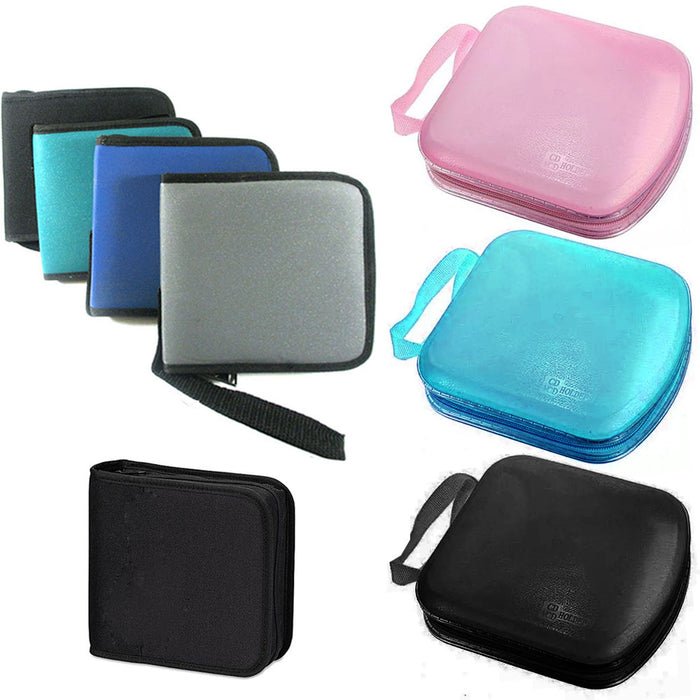 2Pack 24 Disc CD DVD Storage Case Bag Organizer Holder Wallet Album Media Video