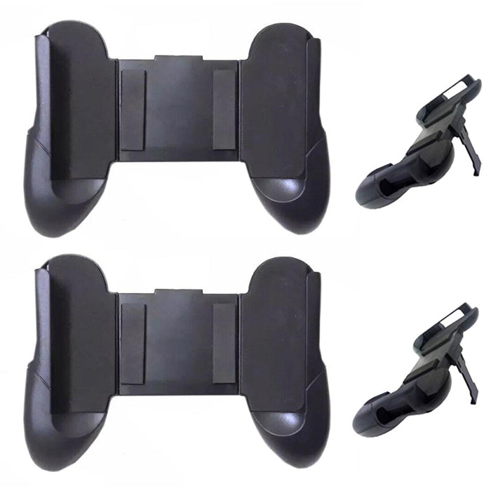 2PC Phone Holder Gamepad Grip Mobile Smartphone Controller Mount