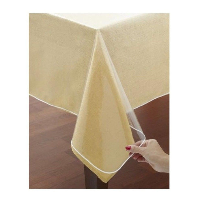Window Clear Vinyl Tablecloth Protector Heavy Oblong Plastic Table Cover 60"X108