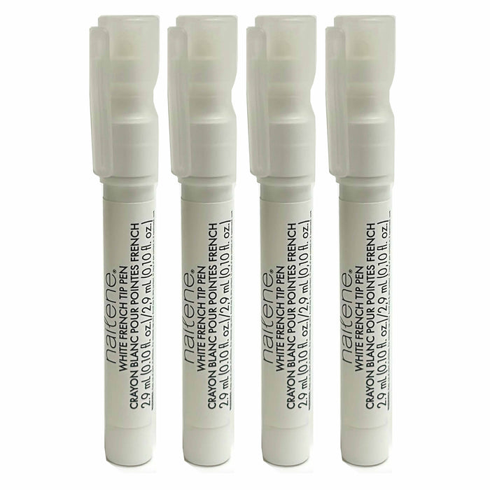 4 Pc Pro Nail Art Polish Pen DIY French Manicure White Tip Pedicure Traditional