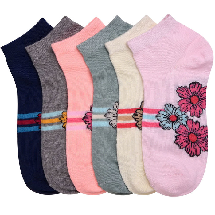 12 Pairs Low Cut Socks for Women Assorted Ankle Dress Spandex Liner Size 9-11