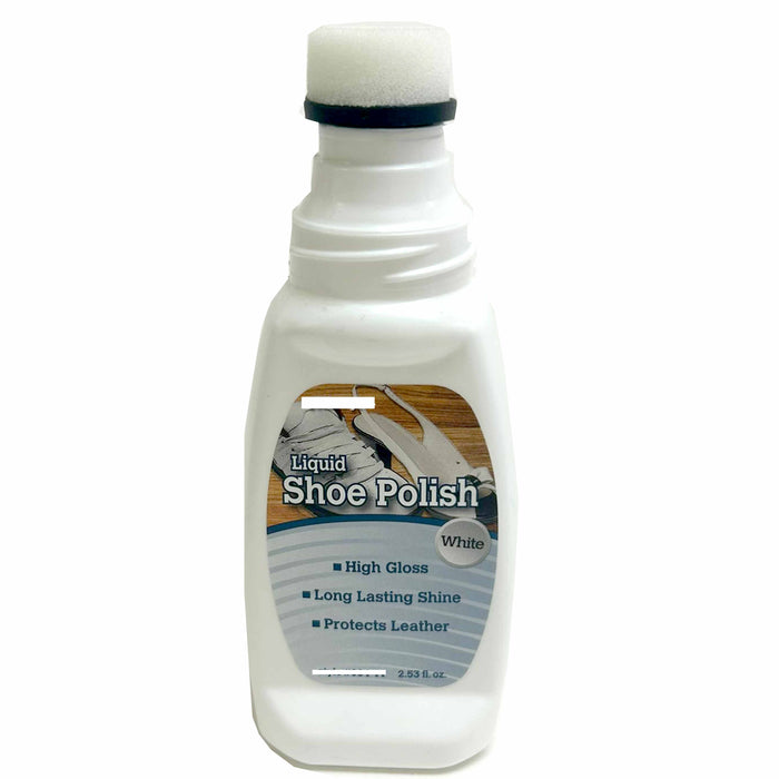 4 Pc White Shoe Polish Liquid High Gloss Quick Shine Long Lasting Leather Boots