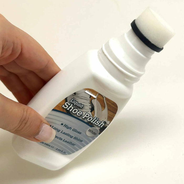 4 Pc White Shoe Polish Liquid High Gloss Quick Shine Long Lasting Leather Boots