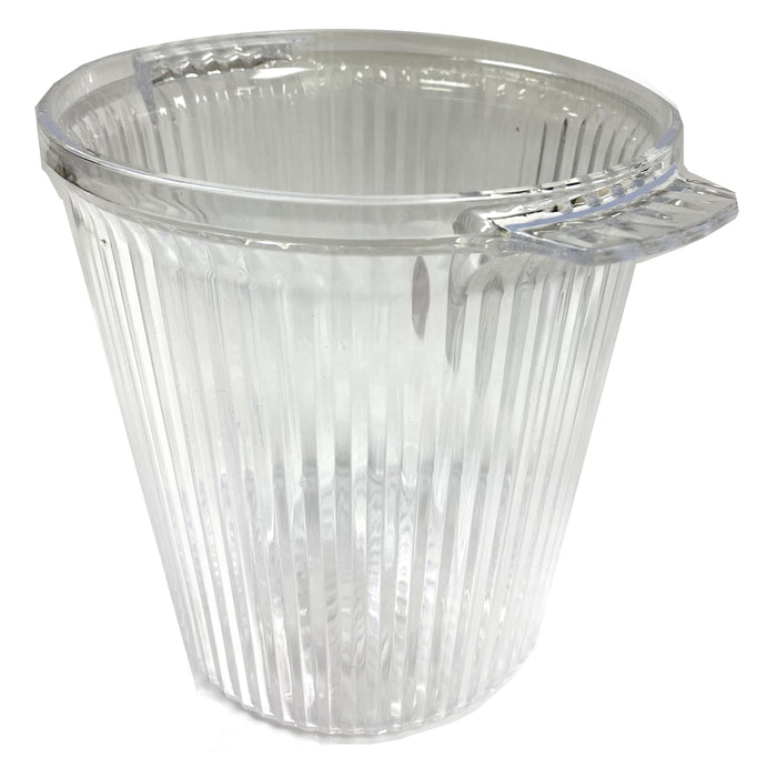 12 Lot Clear Acrylic Ice Bucket Beverage Tub Wine Champagne Chiller Cooler 6.5"