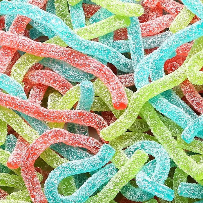 2 Bags Haribo Sour S'Ghetti Gummi Candy Gummy Worm Zing Soft Chewy Candies Treat