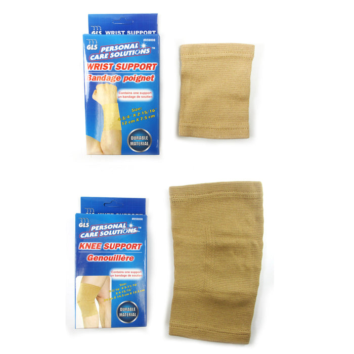 12Pc Support Braces Set Ankle Knee Wrist Elbow Palm Compression Pain Relief Wrap
