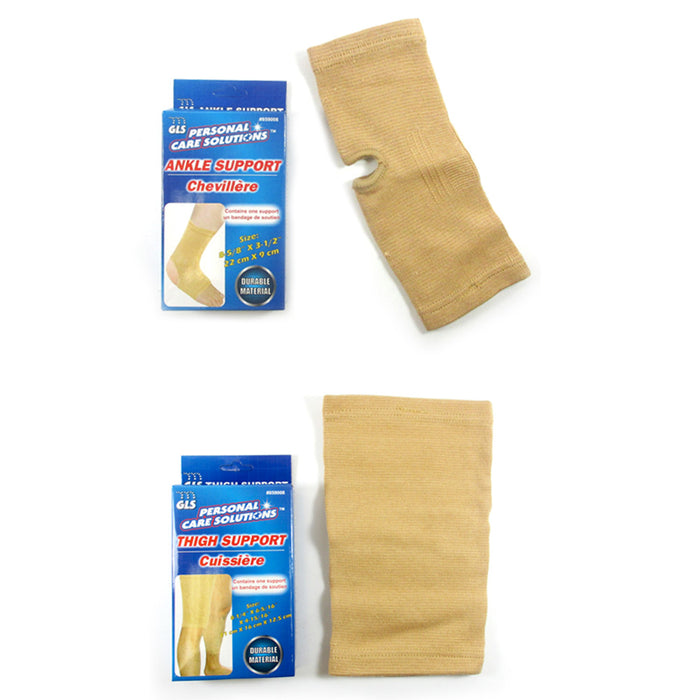 12Pc Support Braces Set Ankle Knee Wrist Elbow Palm Compression Pain Relief Wrap
