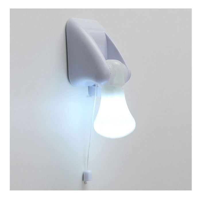 4 Pc Mini Pull Lamp Light Bulbs LED Stick On Battery Powered Bulb Portable Mount