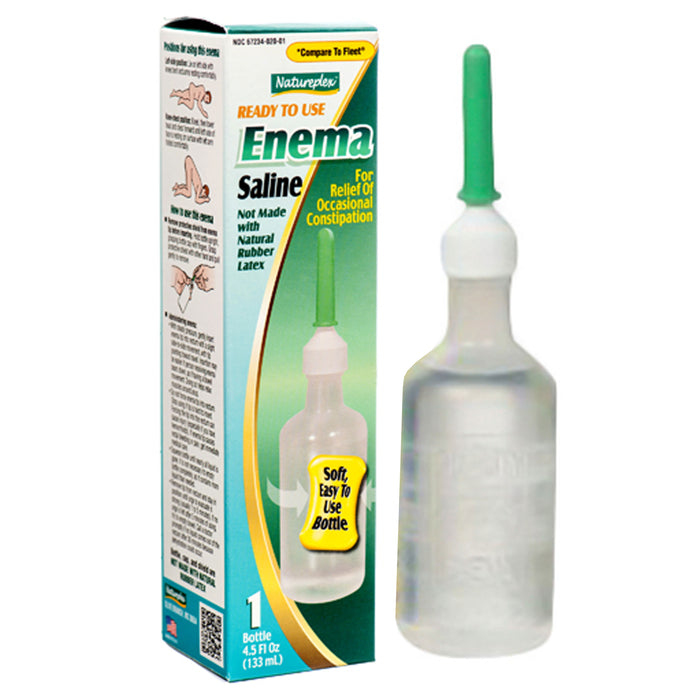 2 Pc Saline Enema Laxative Constipation Relief Latex Free Stool Softener 4.5 OZ