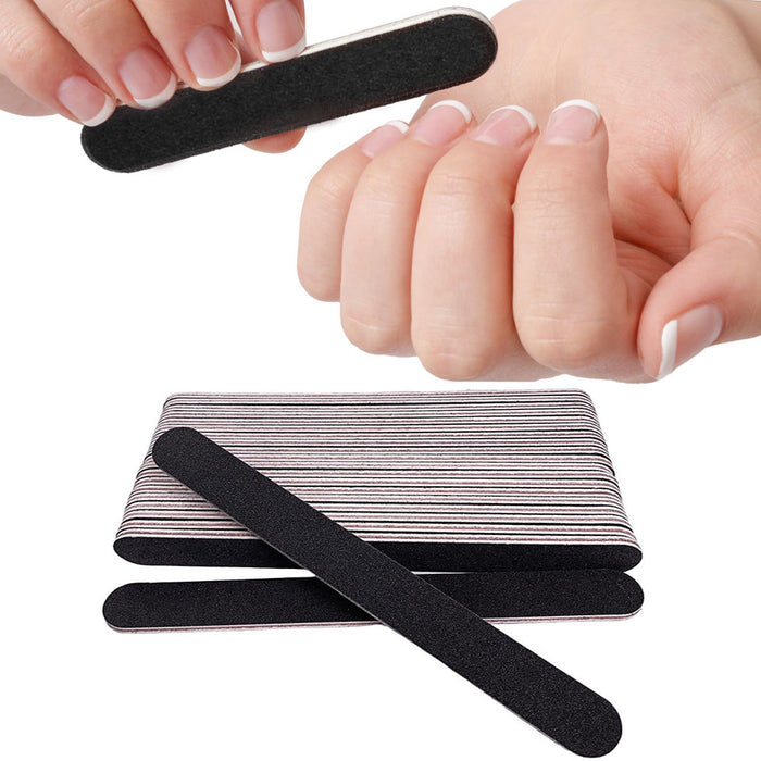 20 Pack Nail Files 4.5” Dual Sided Emery Boards Salon Manicure & Pedicure Tools