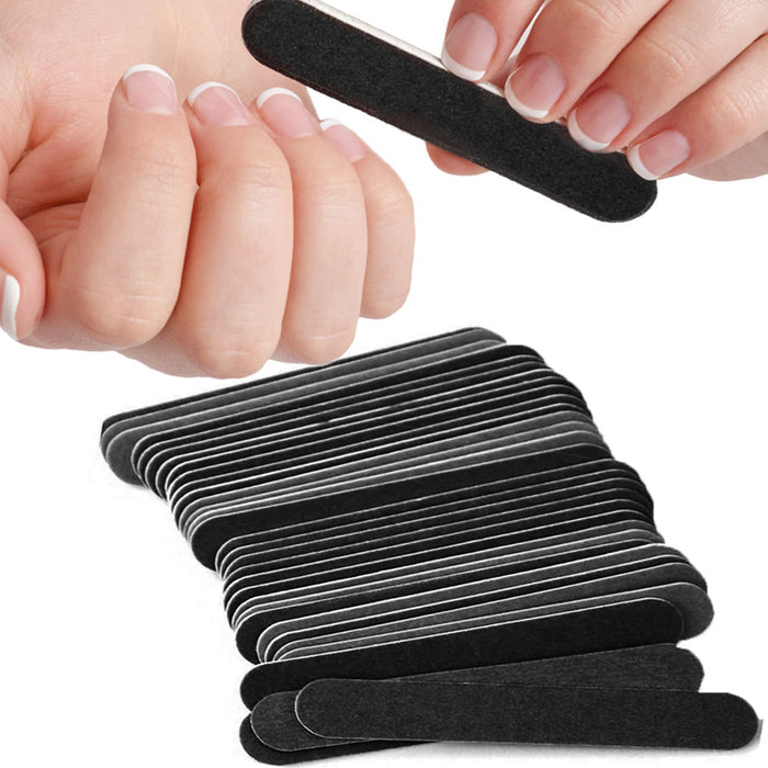 120 Pack Nail Files 4.5” Dual Sided Emery Boards Salon ManicurePedicure Nail Care Tools
