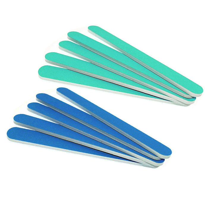 50 Pc Emery Boards Nail File Double Sided Manicure Pedicure Tools Beauty Salon