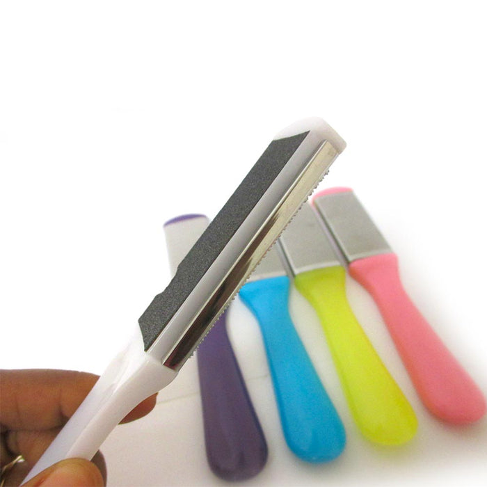 2pc Metal Foot File Scraper Pedicure Callus Remover Scrubber Hard Rough Dry Skin