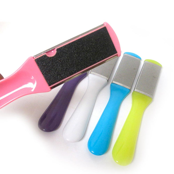 2pc Metal Foot File Scraper Pedicure Callus Remover Scrubber Hard Rough Dry Skin