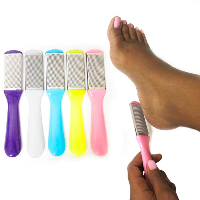 2pc Metal Foot File Scraper Pedicure Callus Remover Scrubber Hard Rough Dry Skin