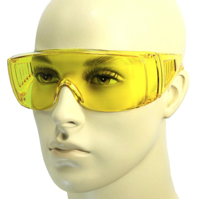 3 Pc Large Fit Over Sunglasses Safety Cover All Lens UV Protection Glasses Asst