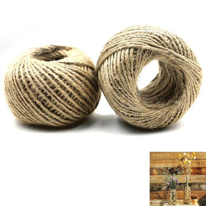 2 Pack Natural Ply Twisted Jute Twine String Rope Toys Craft Making 1120 Feet