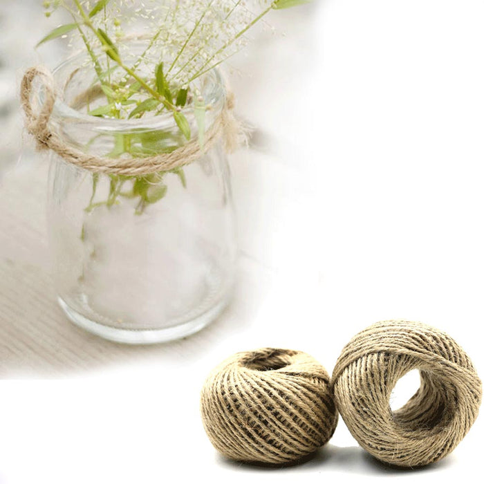 2 Pack Natural Ply Twisted Jute Twine String Rope Toys Craft Making 1120 Feet
