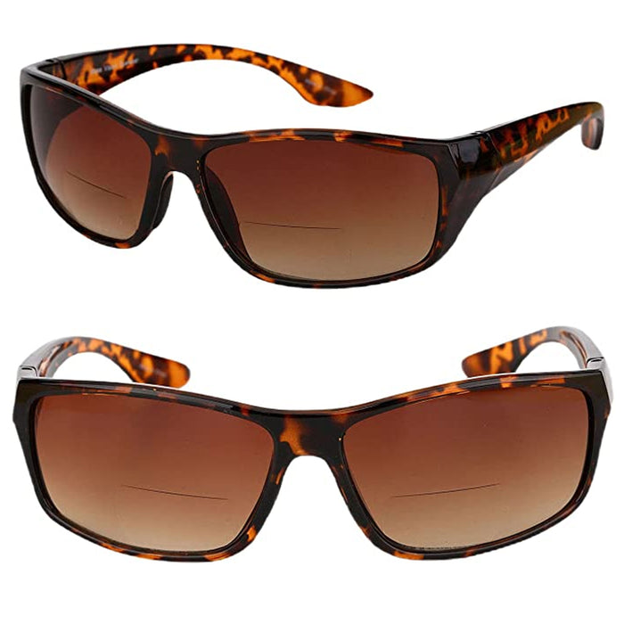 Vision Bifocal Reading Sunglasses Amber Lens UV400 Men Women Reader Glasses 2.00