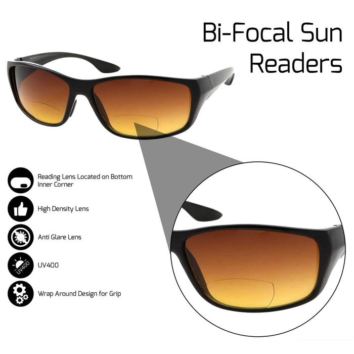 2 Pack Bifocal Sunglasses Women Reading Glasses Sun Reader +2.0 Fashion Outdoor