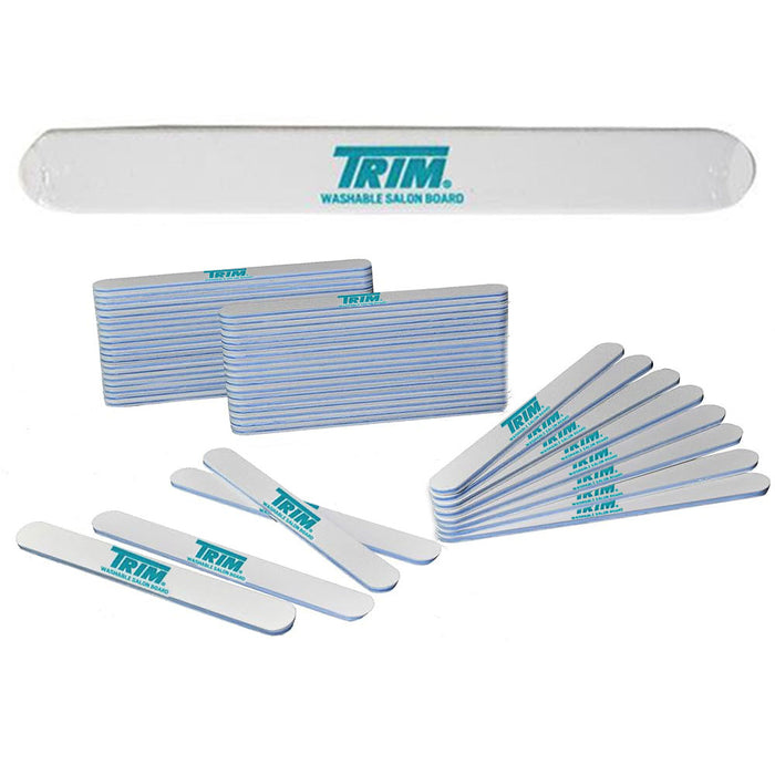 100 Pc Bulk Pro Nail Files Salon Emery Boards Washable 180 Grit Manicure Tools