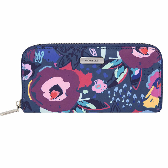 1 Women's Travelon Multicolored RFID Blocking Wallet Holder Card ID Case Travel