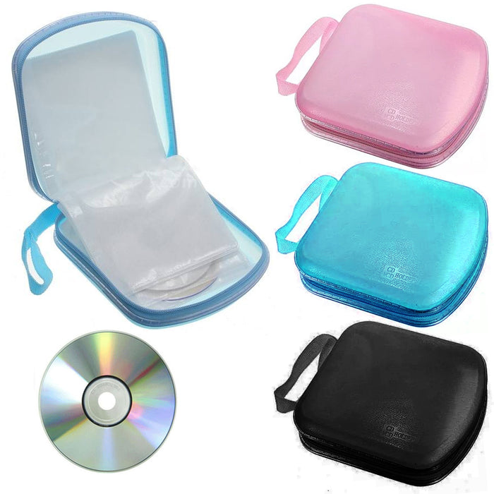 2Pack 24 Disc CD DVD Storage Case Bag Organizer Holder Wallet Album Media Video