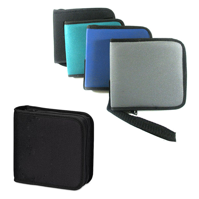 6 Pc CD Case 24 Slot DVD Disc Wallet Holder Book Album Organizer Media Storage