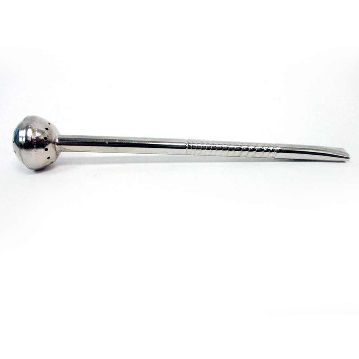 Yerba Mate Bombilla Filtered Straw Gourd Drinking Tea Coffee Spoon Silver M45