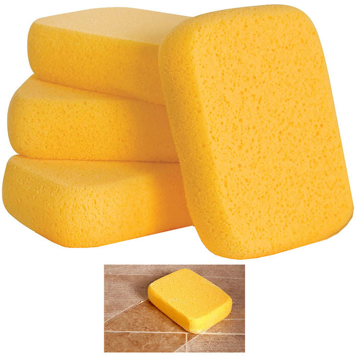 4 X Extra Large Foam Sponges Commercial Car Wash Absorbent Expanding Grout Clean