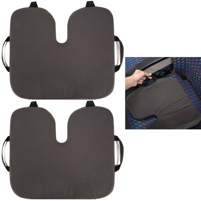 2 Pc Travelon Gel Seat Cushion Pillow Honeycomb Lumbar Support Travel Car Office