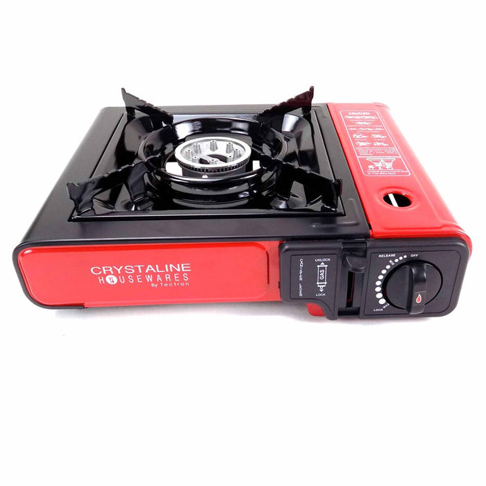2 Portable Gas Camping Stove Outdoor Cooking Butane Hiking Picnic Burner Tools