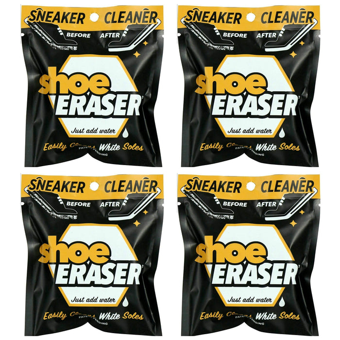 4 Pc Scuff Erasing Shoe Cleaner White Sole Sneaker Cleaning Sponge Remove Dirt