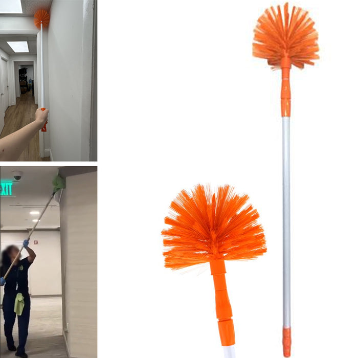 Cobweb Duster Extension Pole Washable Cleaning Telescoping Ceiling Fan Brush NEW