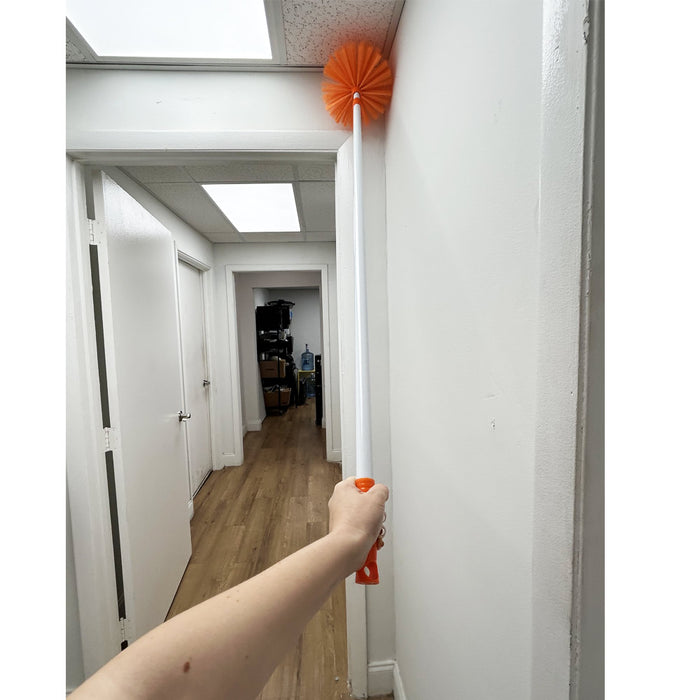 Cobweb Duster Extension Pole Washable Cleaning Telescoping Ceiling Fan Brush NEW
