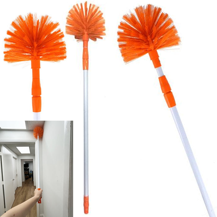 2 Pack Cobweb Corner Dusters Cleaning Telescopic Pole Ceiling Molding Floor Vent
