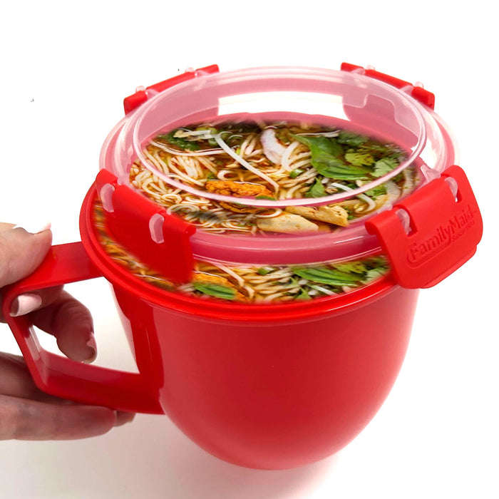 1 Soup Bowl Microwave Soup Noodle Dorm Small Kitchen Office Dishwasher BPA Free